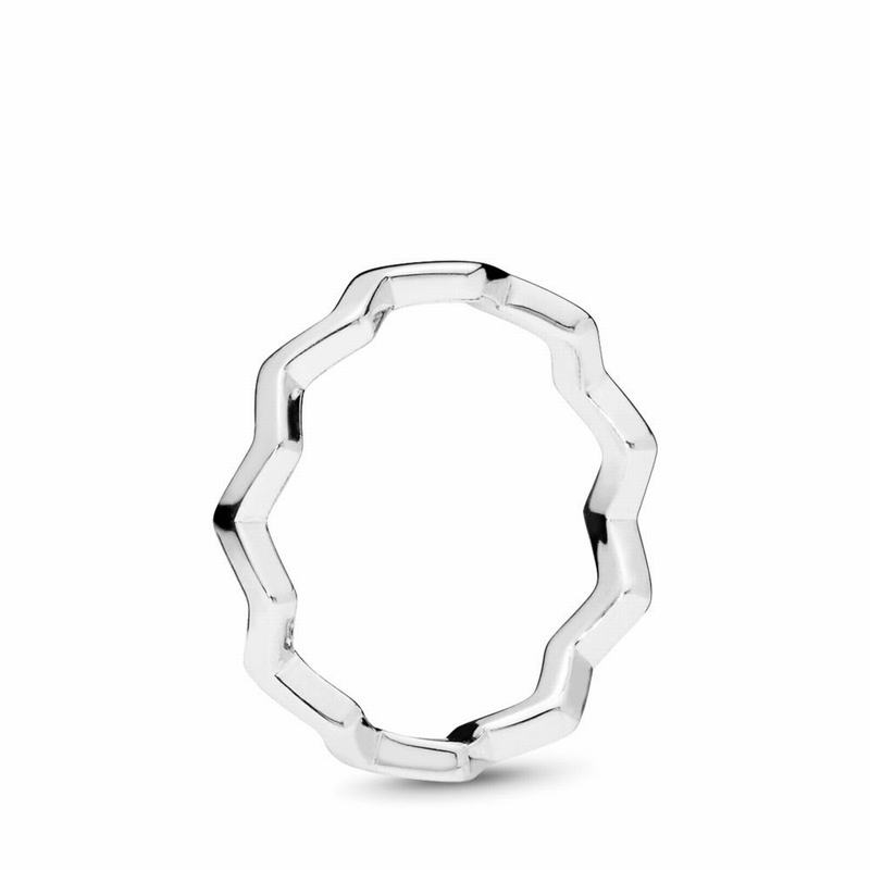 Pandora Australia Timeless Zigzag Stackable Ring - Sterling Silver | FAPEDU742